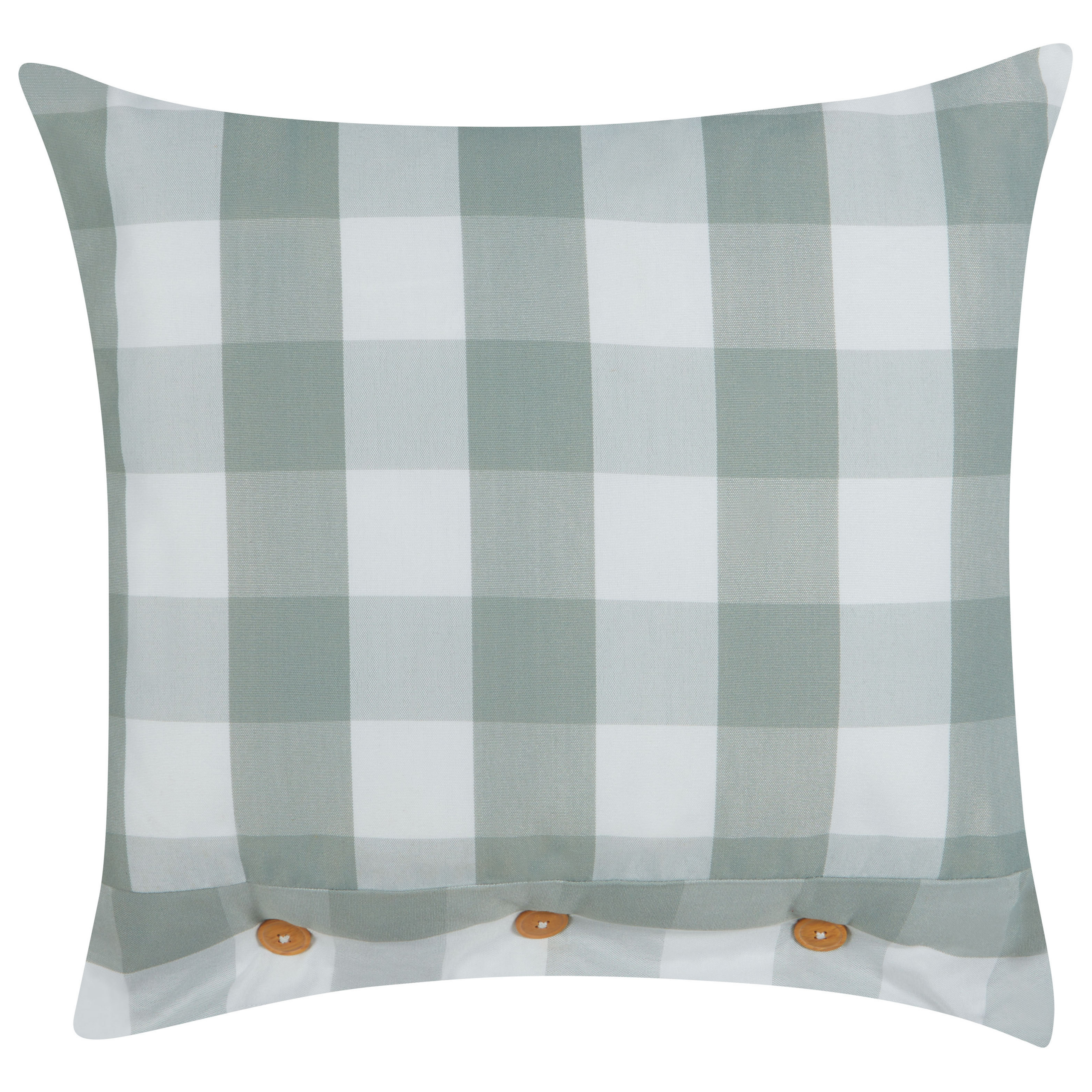 Koristetyyny TAMNINE 45 x 45 cm Mintunvihreä Ruutukuvio