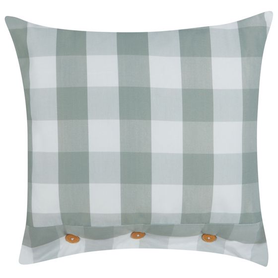 Koristetyyny TAMNINE 45 x 45 cm Mintunvihreä Ruutukuvio