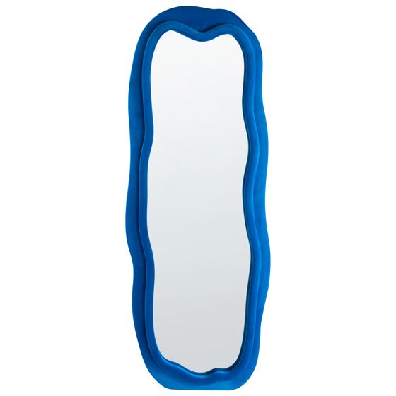 Seinäpeili BEAUNE 56 cm 160 cm sametti Sininen