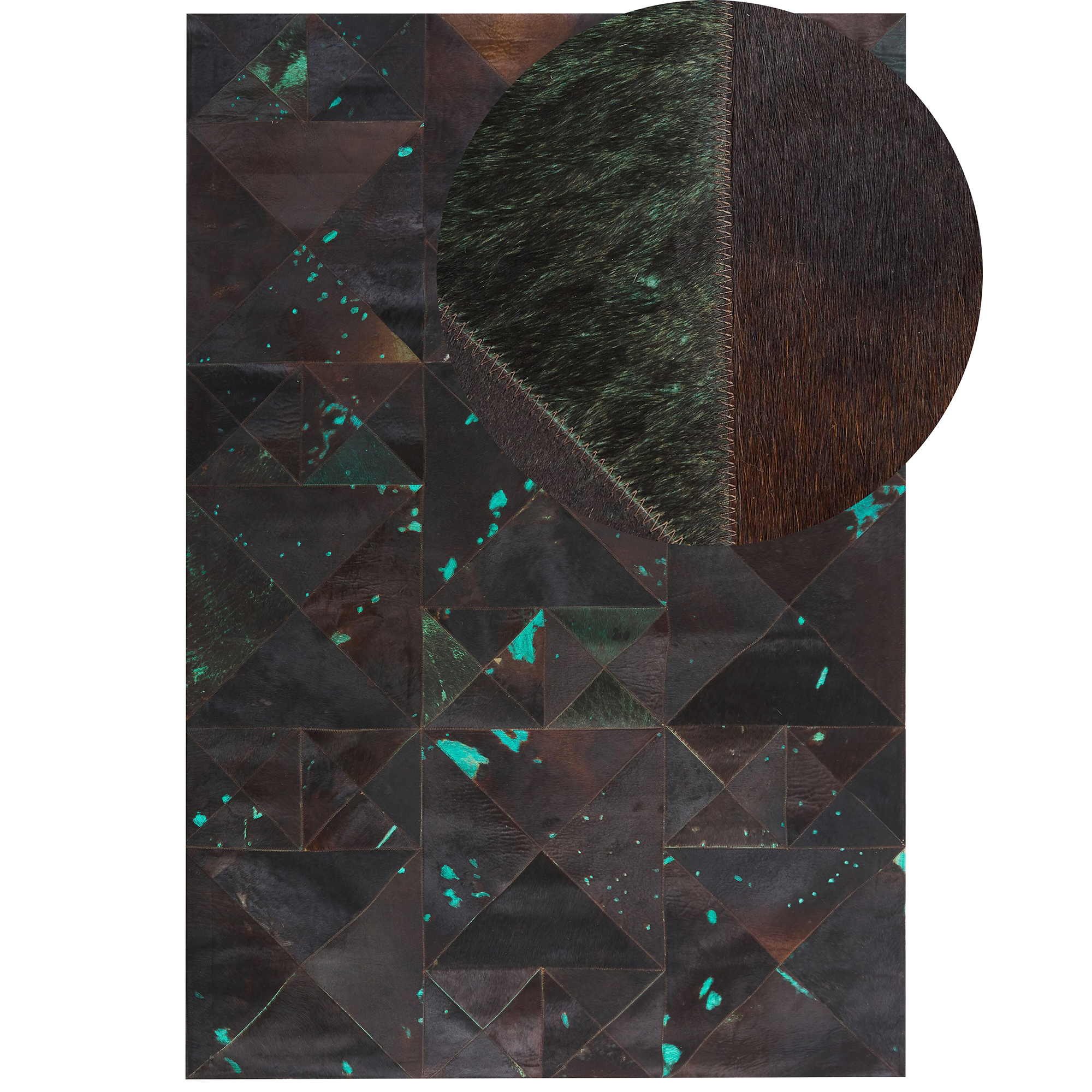 Matto ATALAN Ruskea 160 x 230 cm nahka