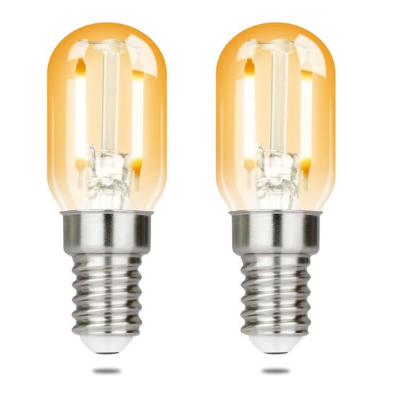 NETTLIFE LED - lamput E14 LED - lamput Vintage - lamput T22 2W E14, 2 kpl, Viileä valkoinen, 6000K