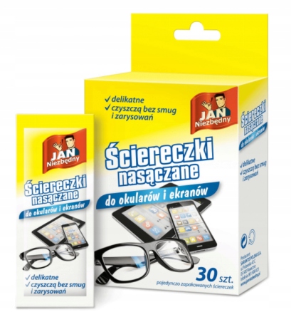 Jan Niezbędny kosteuspyyhkeet laseille 30 kpl