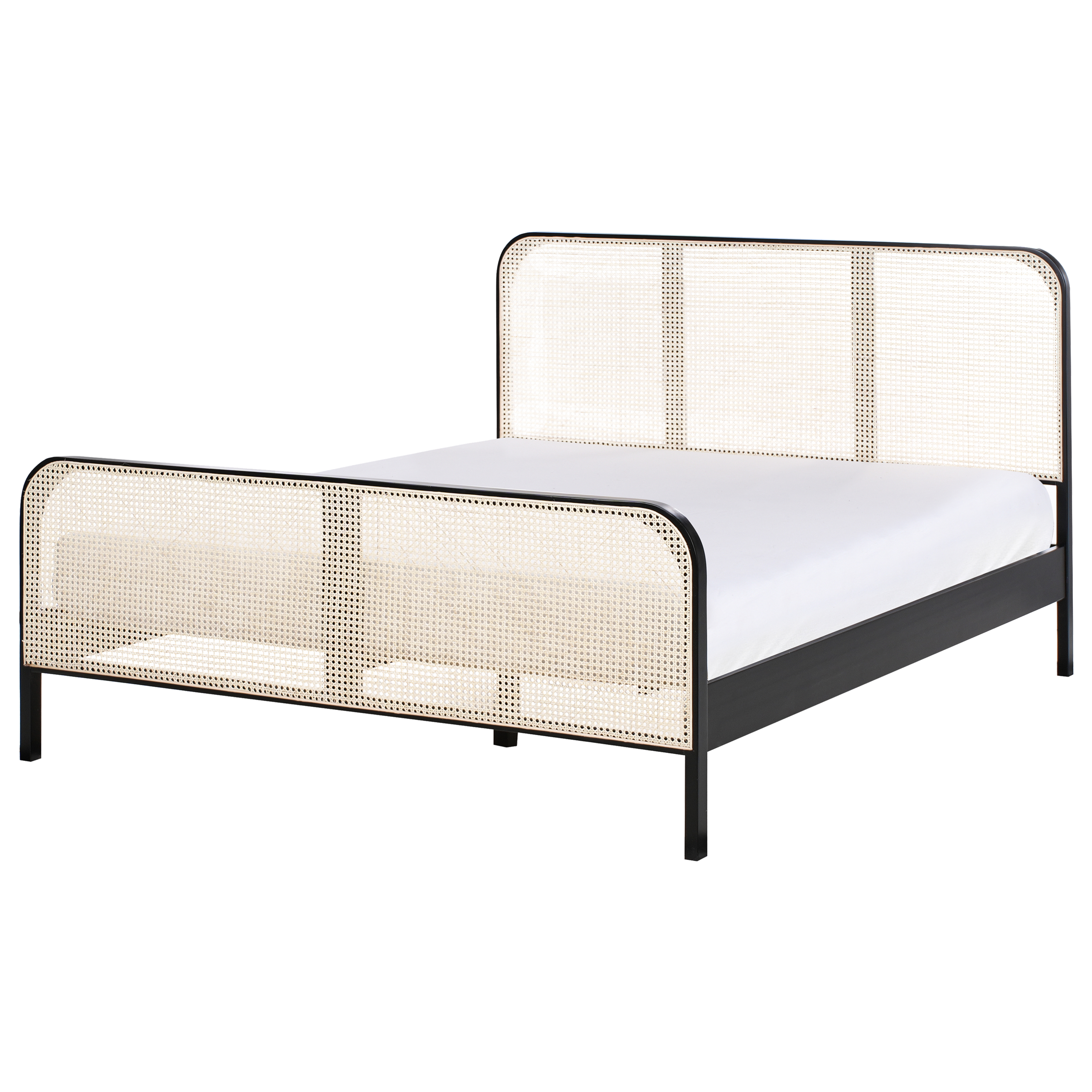 Sänky mänty GONFARON 160 x 200 cm Musta