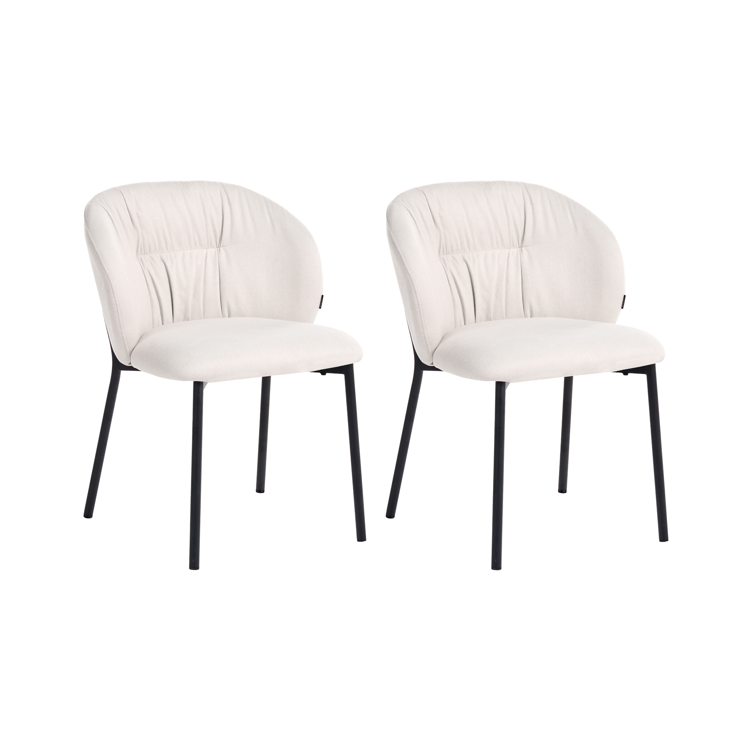 Ruokatuolisetti 2 kpl MESA Kangas Vaaleanbeige