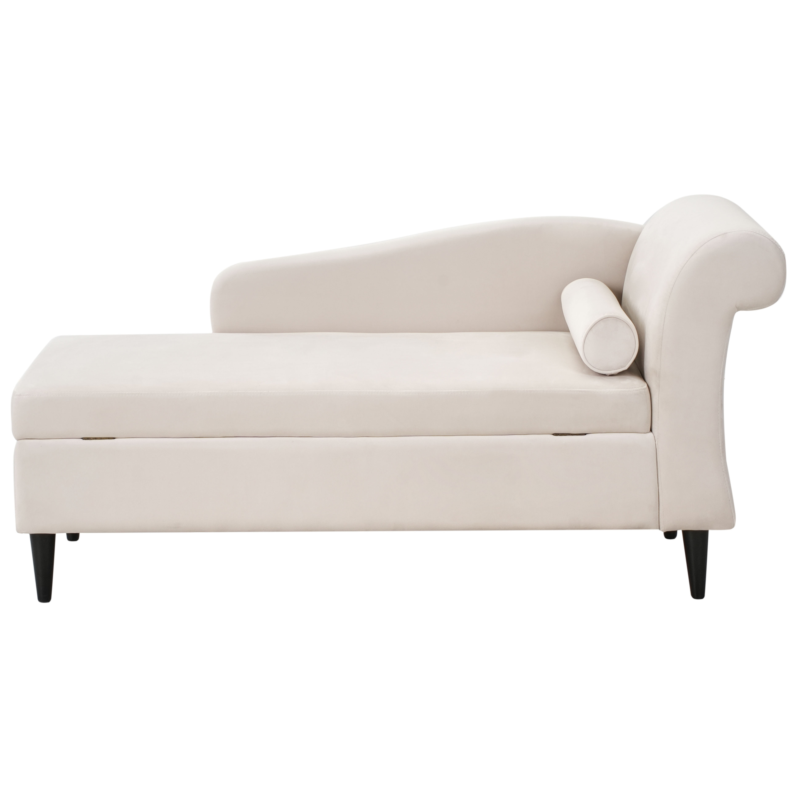 Divaani oikea LUIRO sametti Beige säilytystila