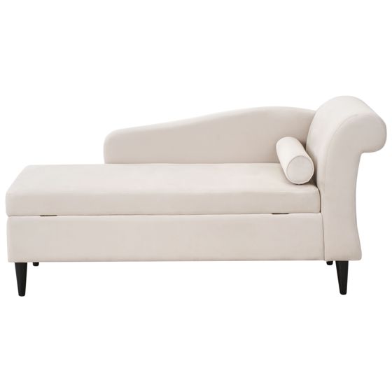 Divaani oikea LUIRO sametti Beige säilytystila