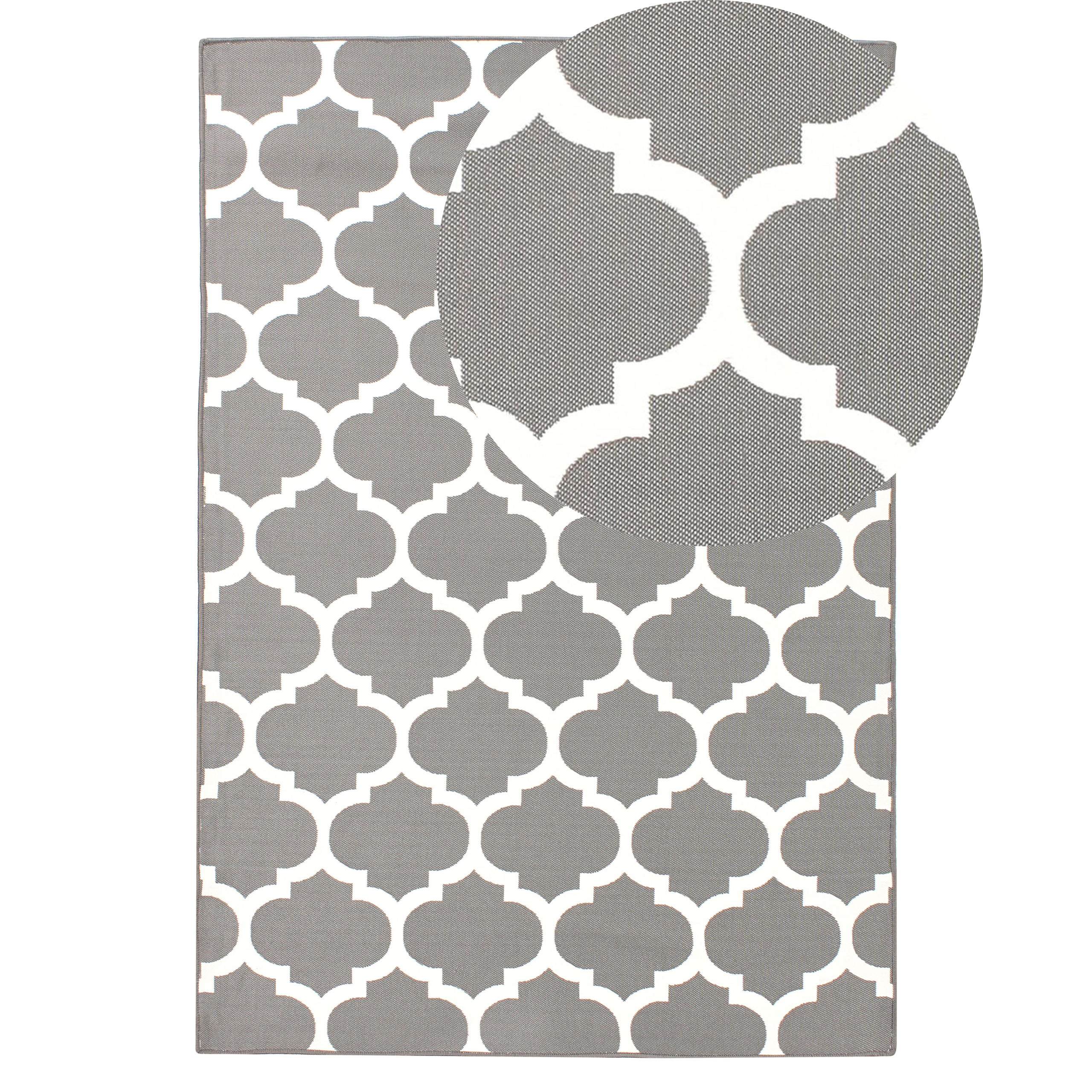 Ulkomatto AKSU Harmaa 140 x 200 cm kaksipuolinen