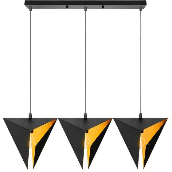 TOOLIGHT Riippuvalaisin App254-3Cp Musta, 23X50X25Cm