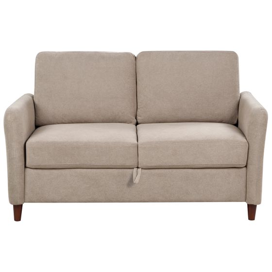 Sohva 2-istuttava MARE kangas Ruskeanharmaa säilytystila