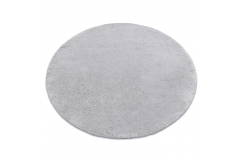 Matto TEDDY Pyöreä Shaggy harmaa erittäin pörröinen, muhkea, liukastumisenesto, pese pyöreä 160 cm