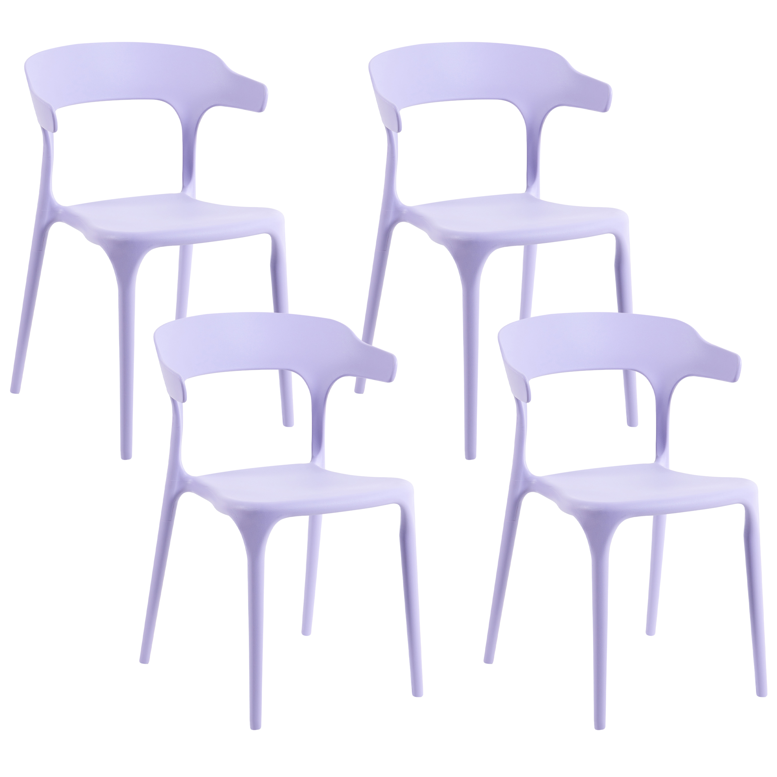 Puutarhatuolisetti 4 kpl GUBBIO Violetti