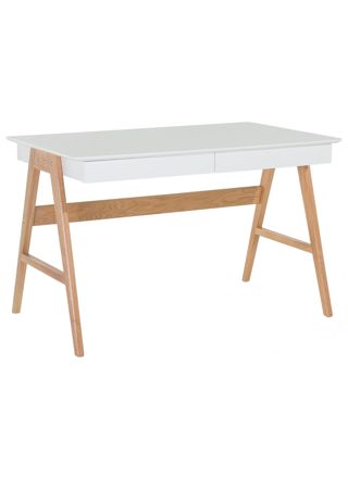Työpöytä SHESLAY Valkoinen 120 cm 70 cm säilytystila