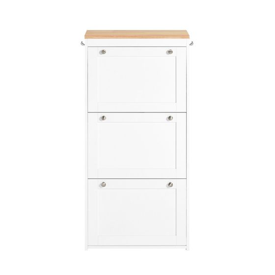 SoBuy Kenkäkaappi 3-ovinen puukuitulevy valkoinen FSR144-WN