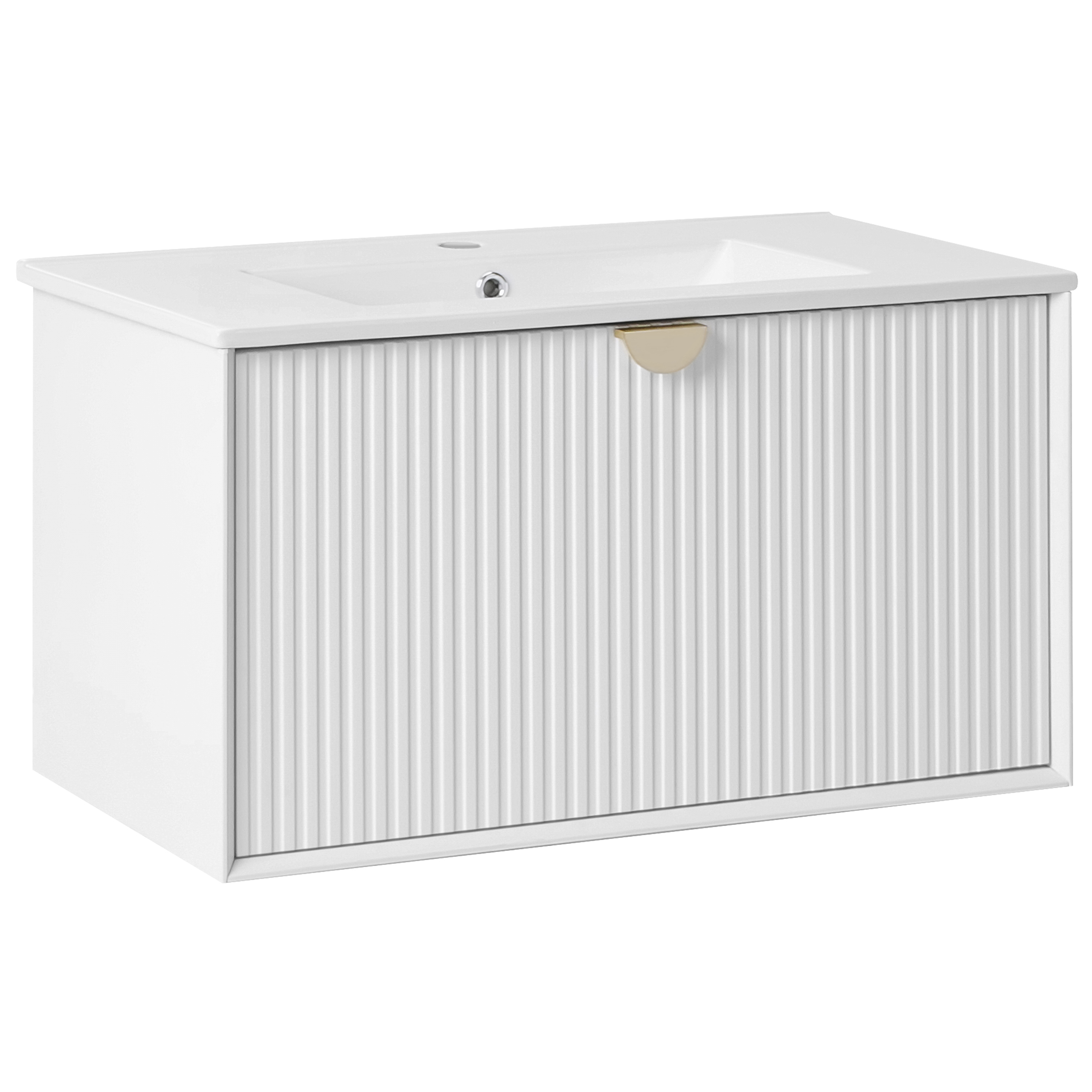 Seinäallaskaappi pesualtaalla BONAIRE 80 cm Valkoinen