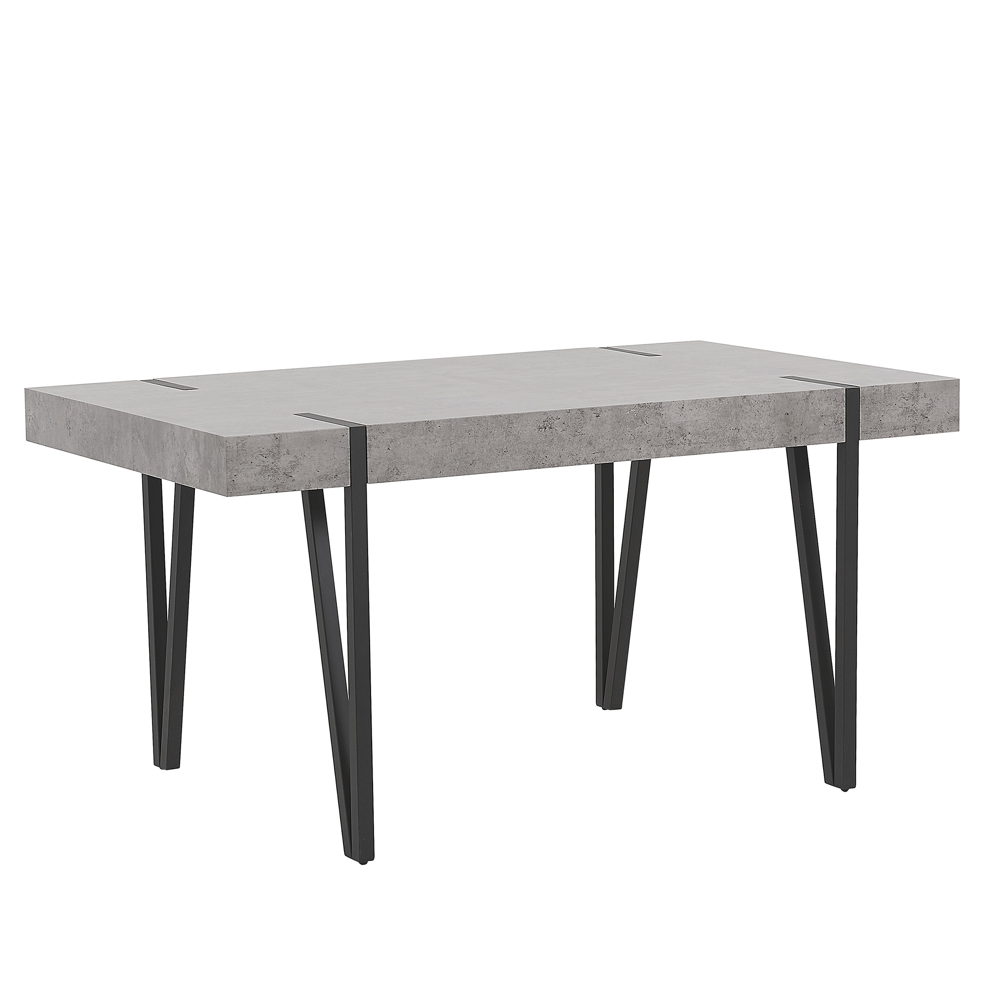 Ruokapöytä ADENA Harmaa betonikuvio 150 cm 90 cm