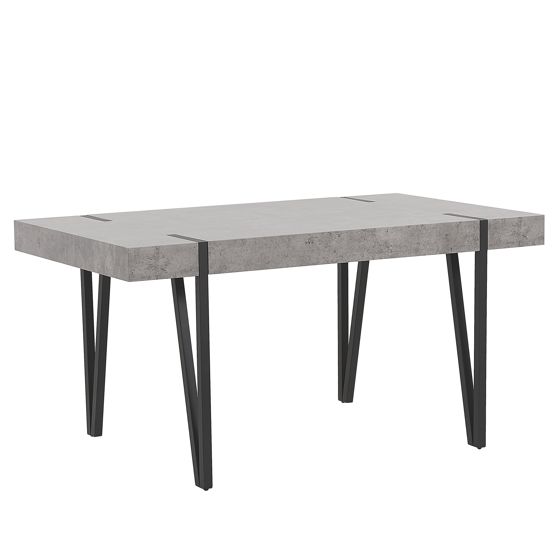 Ruokapöytä ADENA Harmaa betonikuvio 150 cm 90 cm