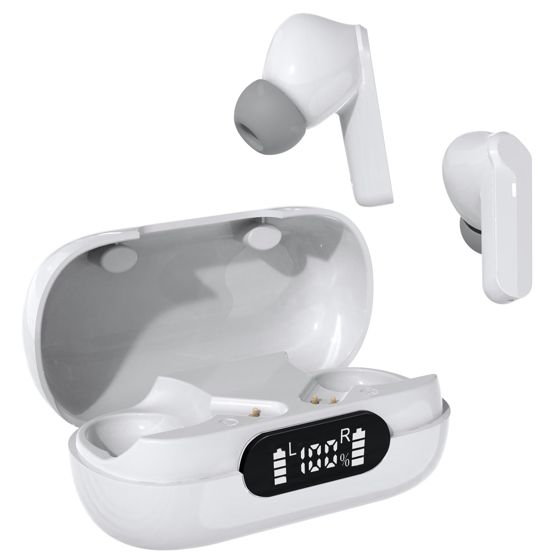 Langattomat Bluetooth-kuulokkeet latauskotelolla ja handsfree-toiminnolla