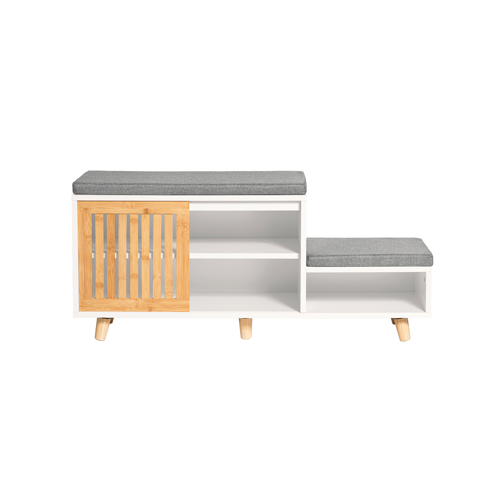 SoBuy Säilytyspenkki FSR125-WN ekologinen lasten vaatepenkki valkoinen