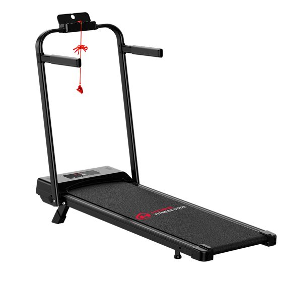 C1 Kokoontaitettava kävely- ja juoksumatto LCD-näyttö 1–8 KM/H 5% kaltevuus sivukahvat kotikäyttöön kuntoiluun