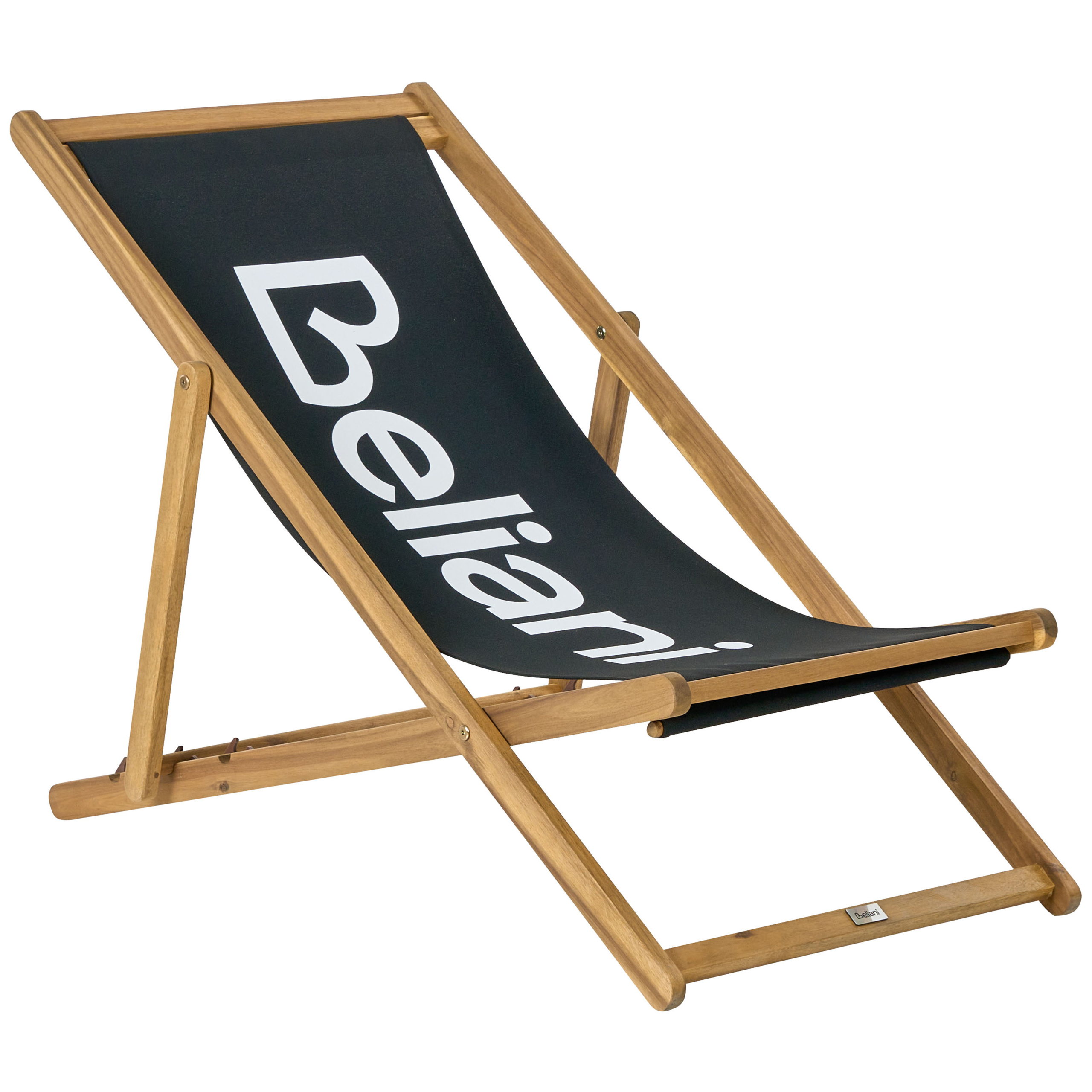 Taitettava aurinkotuoli ANZIO akaasia Musta