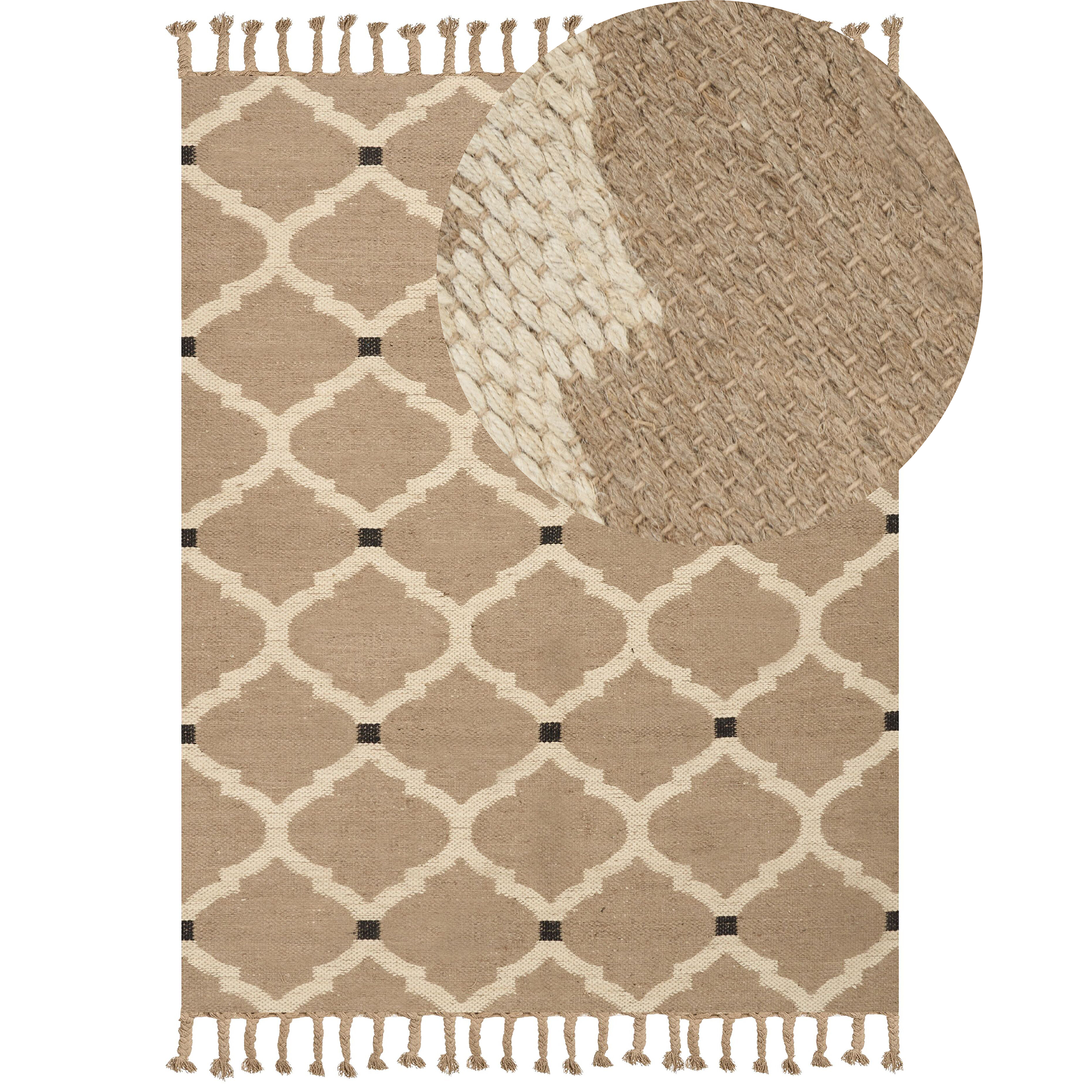 Matto ORENCIK Beige 160 x 230 cm Juutti