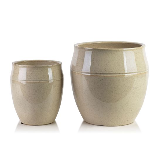 Suojaruukut keramiikka Mondex Neva 30x30x30/20x20x23 beige 2kpl