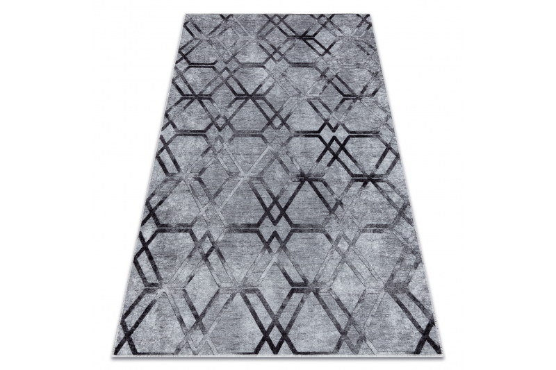 MIRO 51805.803 matto geometrinen, säleikkö liukumaton - harmaa 120x170 cm