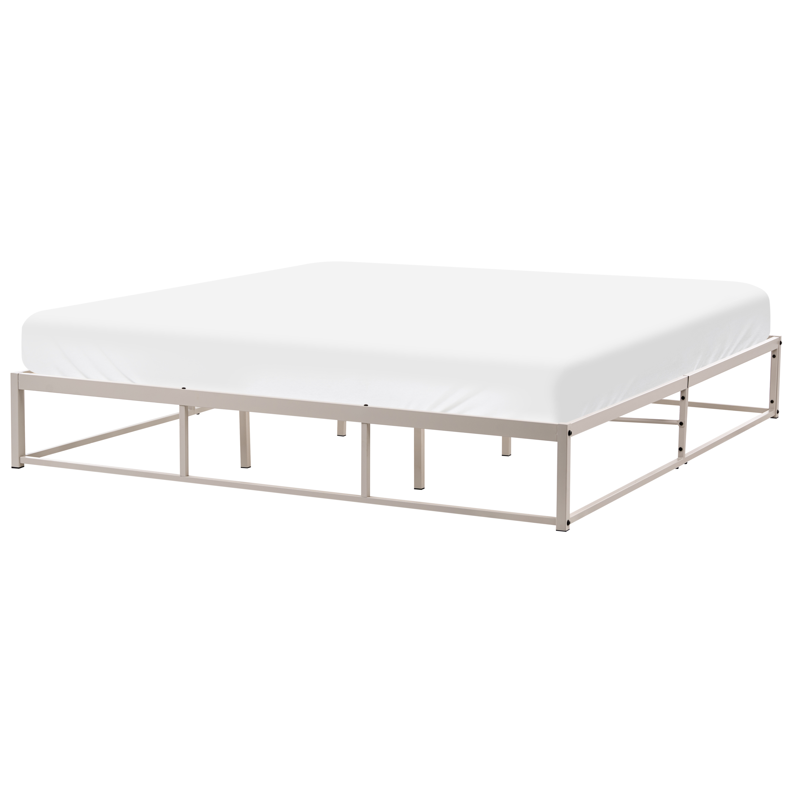 Sänky ilman sängynpäätyä Metalli VIRY 180 x 200 cm Vaaleanbeige