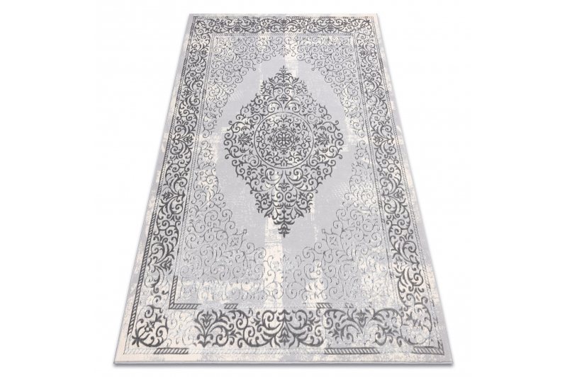 Matto CORE W7161 Rosetti Vintage - rakenteellinen, kaksi kerrosta fleeceä, harmaa 160x220 cm