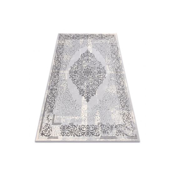 Matto CORE W7161 Rosetti Vintage - rakenteellinen, kaksi kerrosta fleeceä, harmaa 160x220 cm