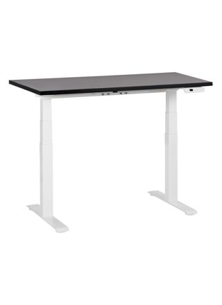 Sähkösäädettävä työpöytä DESTINES Musta/valkoinen 120 cm 72 cm