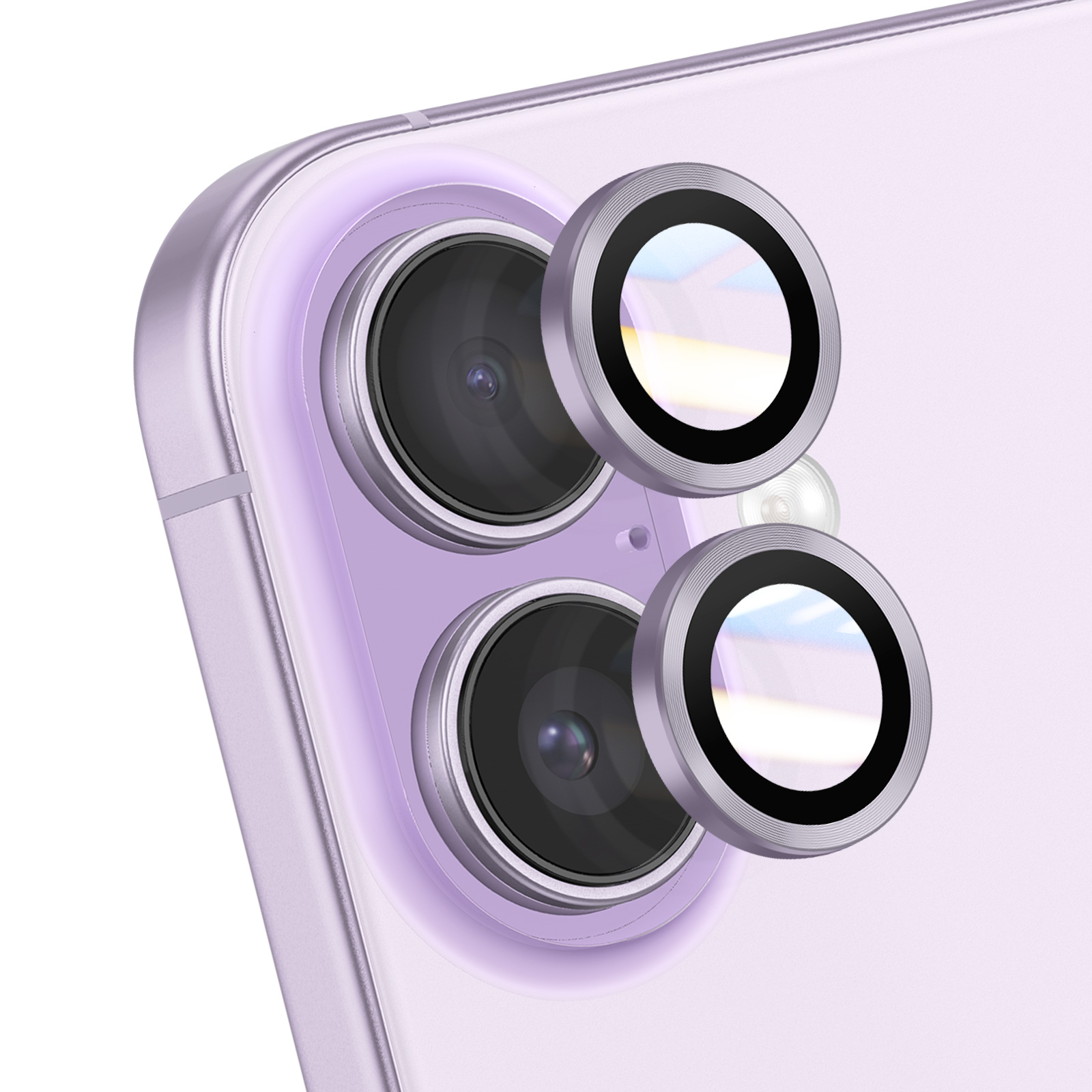 Kameran linssinsuoja iPhone 17:lle vahvistetulla reunalla