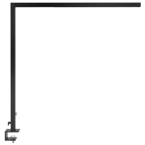 Työpöydän LED-nipistinvalaisin VOLANS himmentimellä metalli Musta