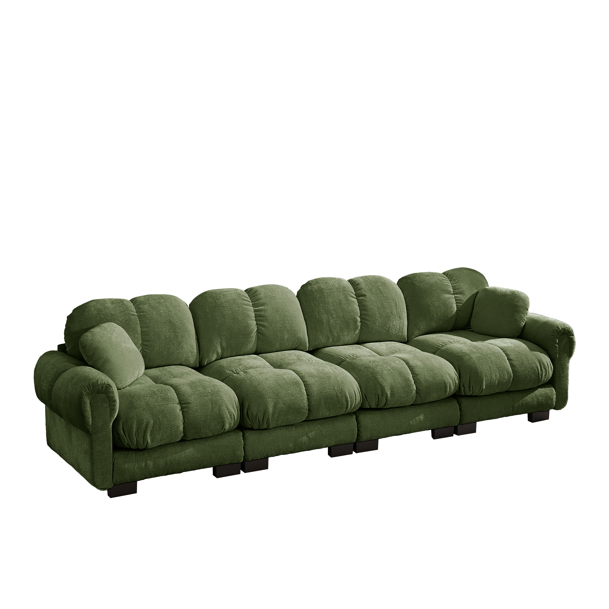 moduulisohva 4-paikkainen vihreä chenille moderni säädettävä
