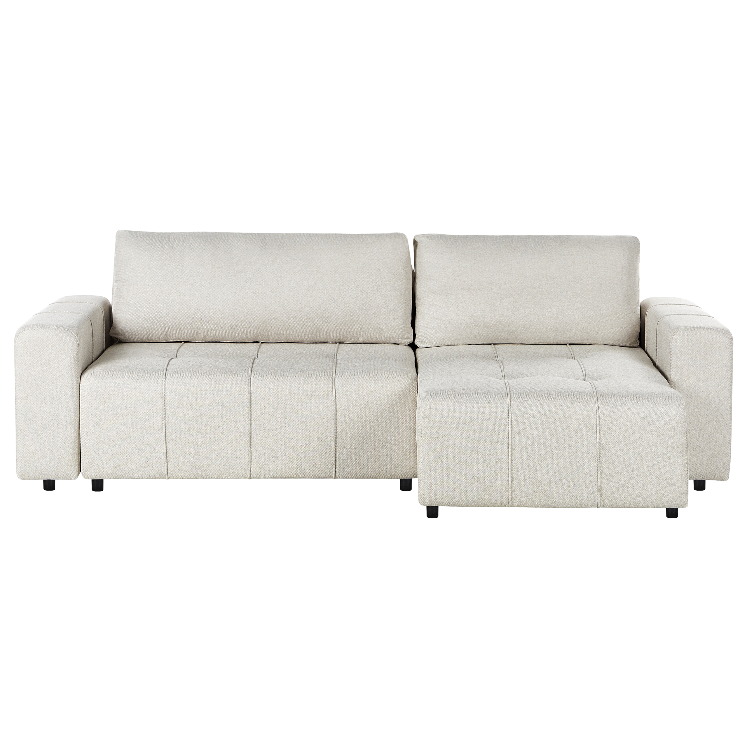 Kulmavuodesohva INNVIK kangas Vaaleanbeige 3-istuttava Vasen