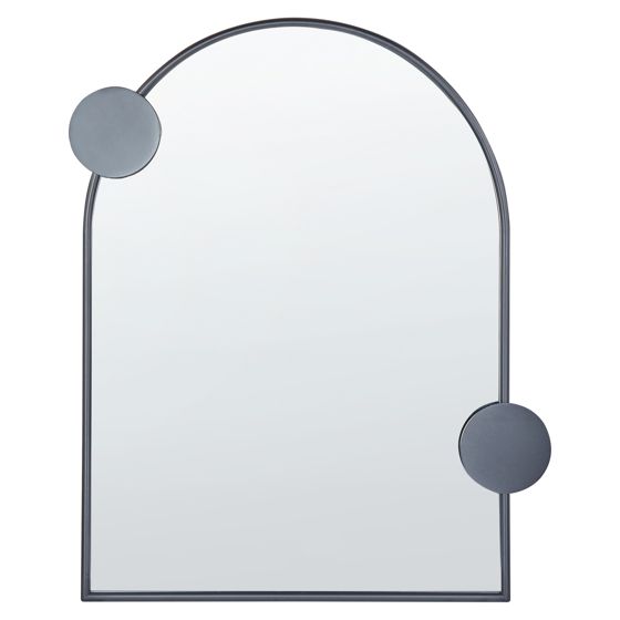 Seinäpeili AULON 69 cm 80 cm Metalli Musta