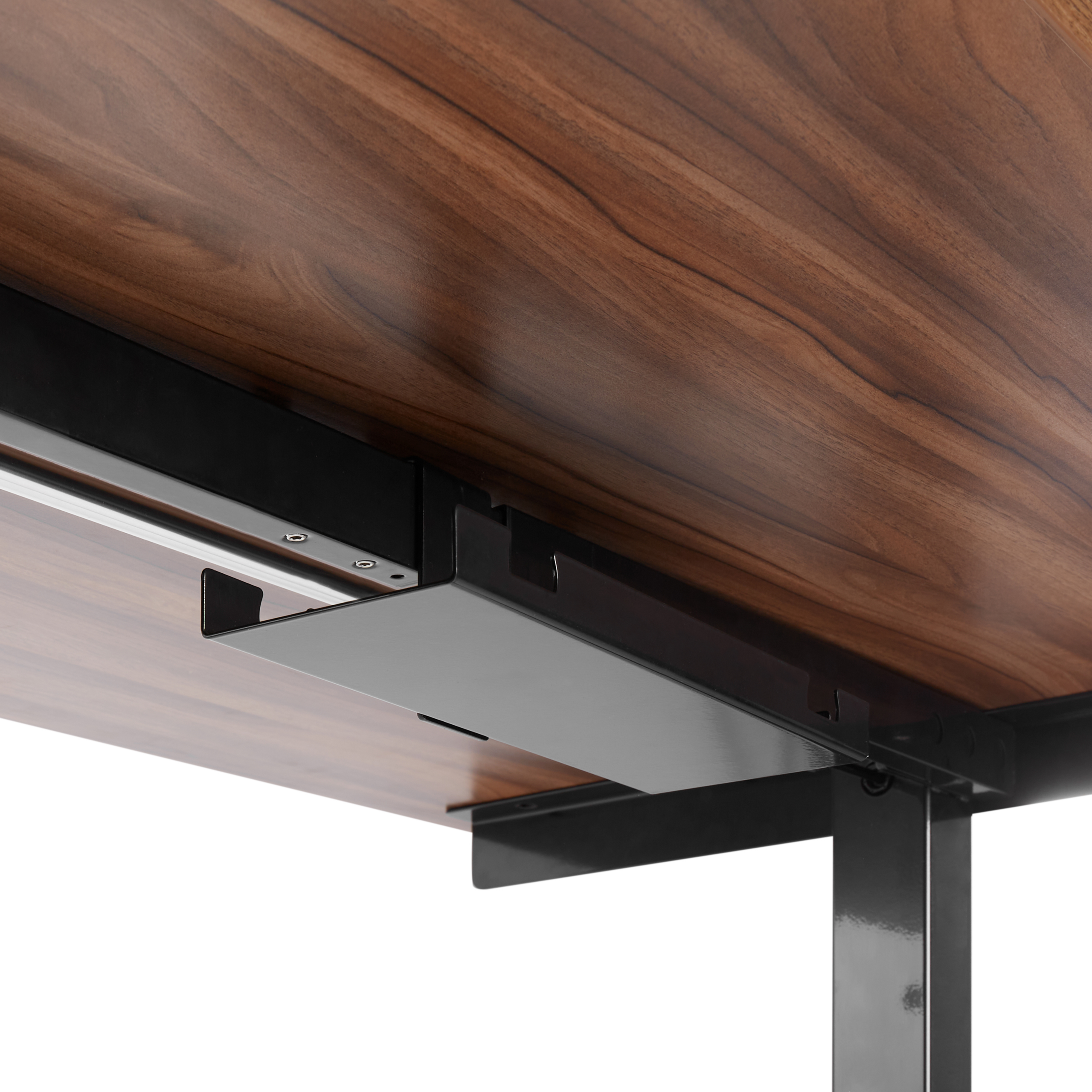 Manuaalisesti säädettävän työpöydän johtokouru TRACIE Musta