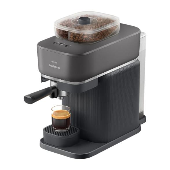 Philips Baristina BAR320/60 espressokone jauhimella, kaksoispapusäiliöllä, musta