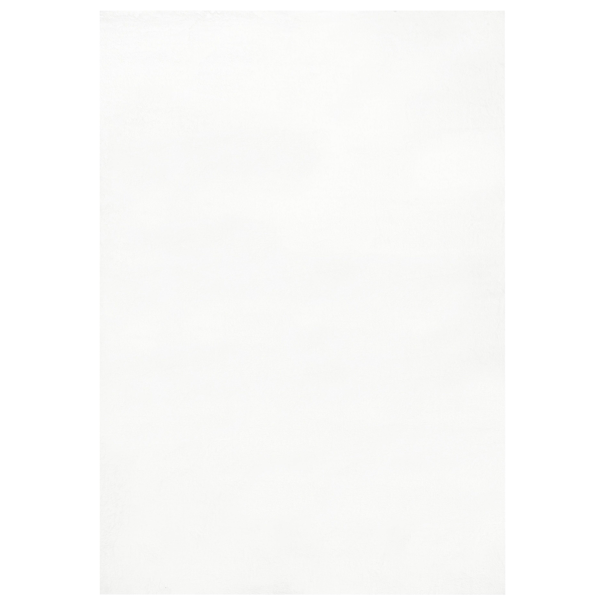 Tekoturkismatto MIRPUR Valkoinen 160 x 230 cm