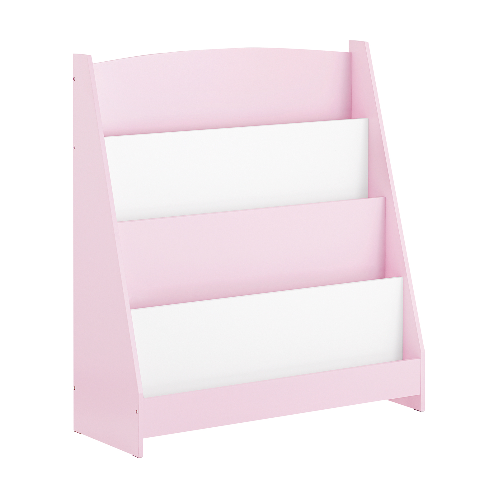 SoBuy lasten kirjahylly KMB32-P ekologinen vaaleanpunainen 4-osainen
