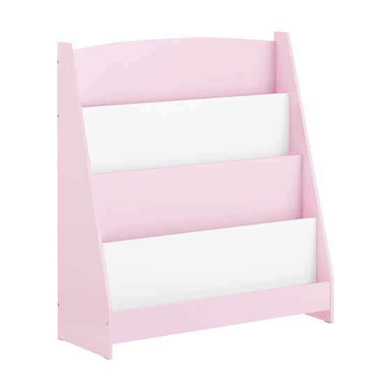 SoBuy lasten kirjahylly KMB32-P ekologinen vaaleanpunainen 4-osainen