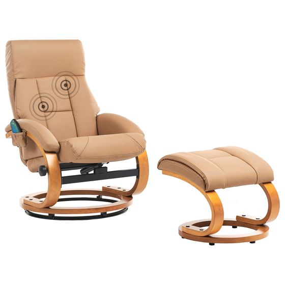 Hierontatuoli FORCE ja rahi keinonahka Hiekanbeige