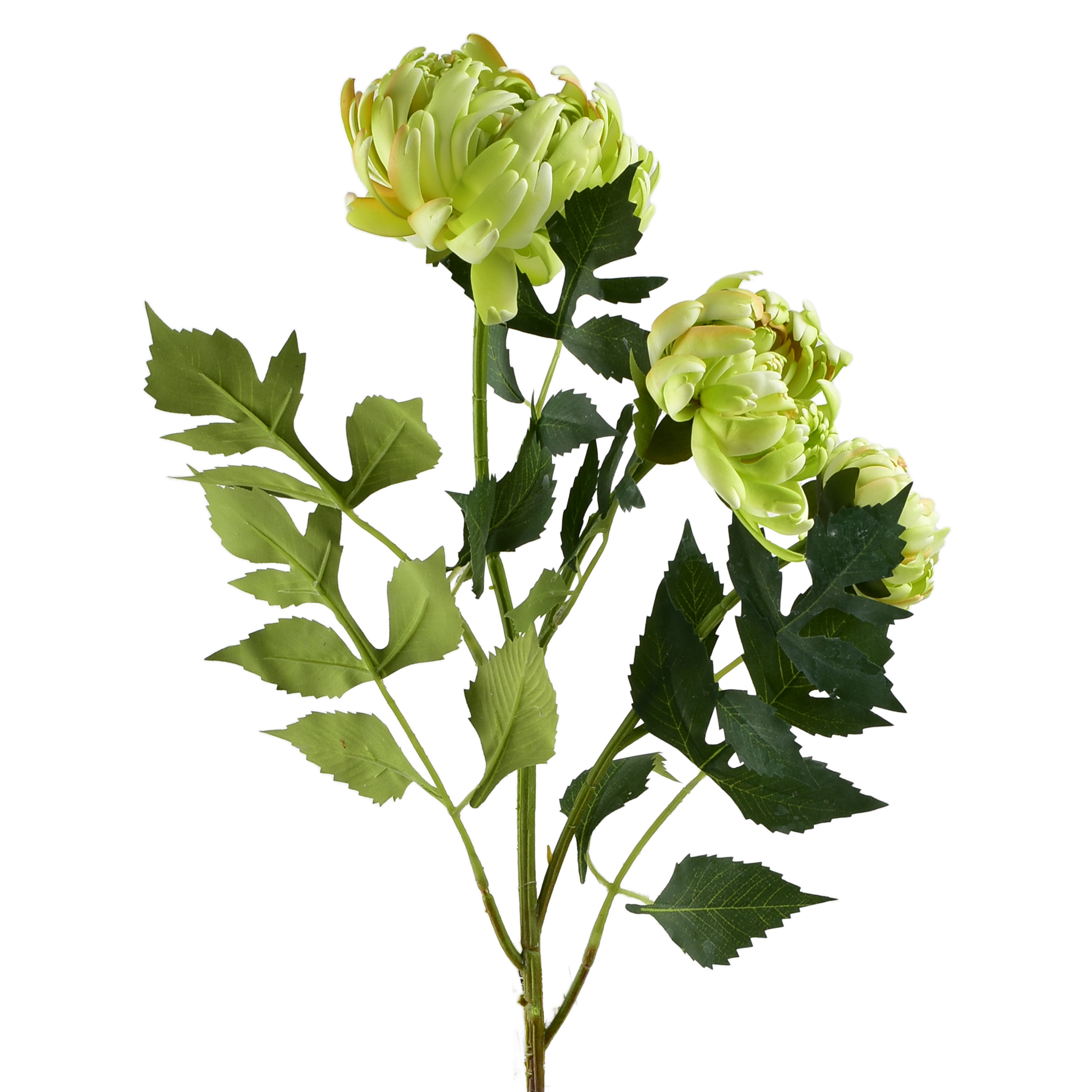 Tekokukka muovi Viridis Chryzantema 70cm 3kpl