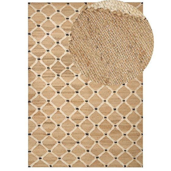 Matto KALEKOY Beige 160 x 230 cm juutti
