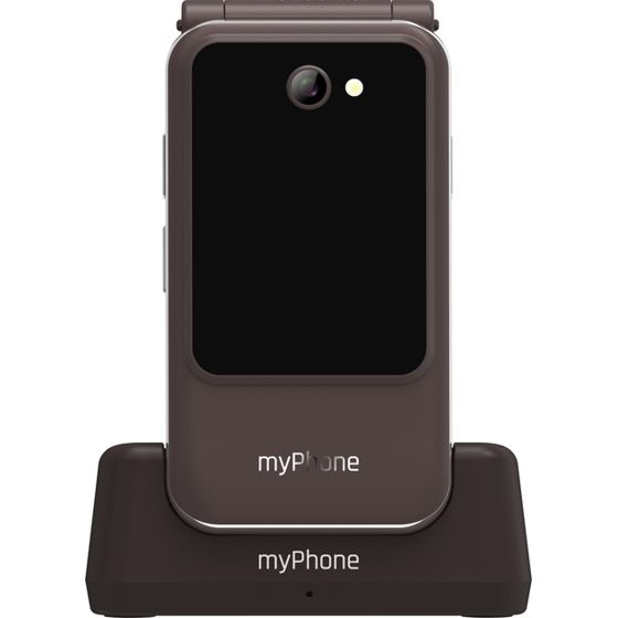 myPhone Harmony LTE Praline Collection | Ruskea | 2.8+1.44 "" | IPS | 48 Mt | 128 Mt | Yksi SIM-korttipaikka | MicroSD | 3G | Bluetooth | 5.1 | Pääkameran resoluutio 2 MP | 1300 mAh