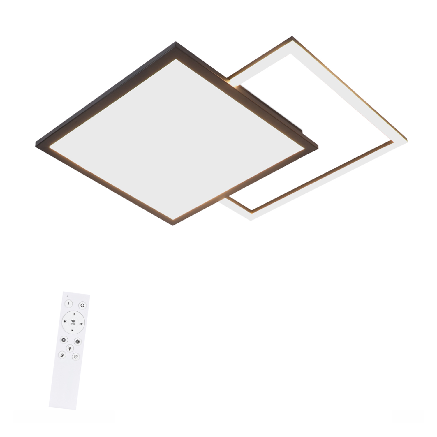 NETTLIFE LED-kattovalaisin, 46W, olohuoneeseen, musta, moderni, himmennettäväKeittiövalaisin, tähtitaivasdesignilla