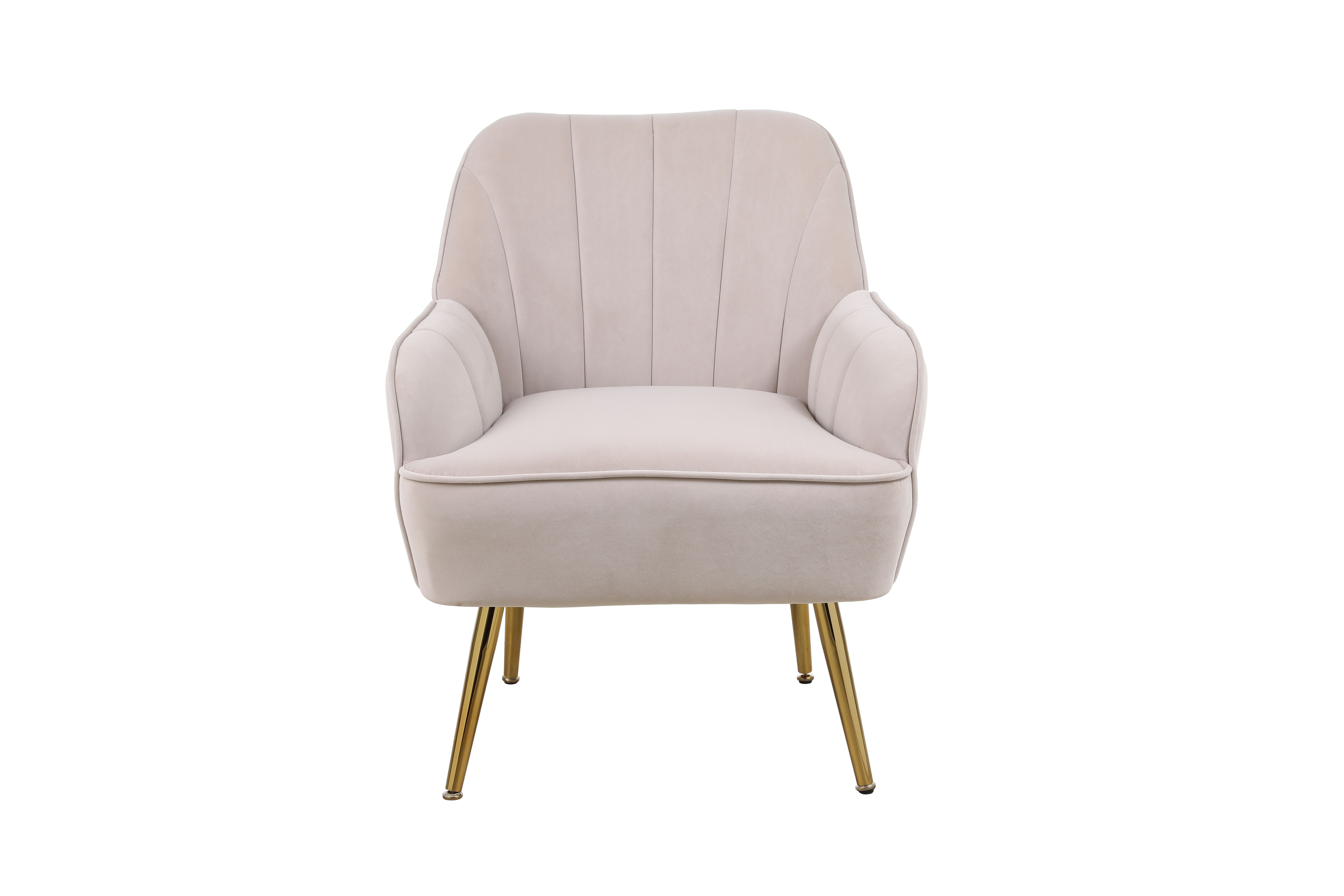 Sametti nojatuoli, 2 kpl, beige