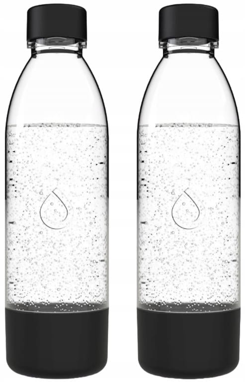 Dafi PushAir -hiilihapotuspullo 0,7 L, 2 kpl, musta – lisävarusteet hiilihapotuskoneeseen