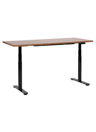 Sähkösäädettävä työpöytä DESTINAS Ruskea/musta 160 cm 72 cm