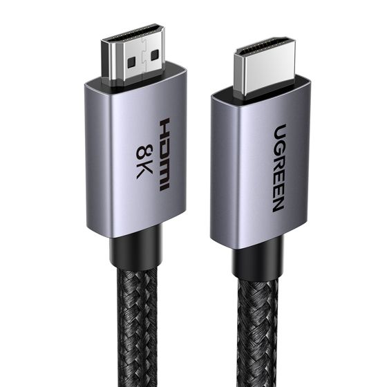 HDMI 2.1 8K -kaapeli, sertifioitu erittäin nopea, 2 m, harmaa